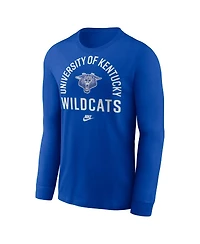 Nike Men's Royal Kentucky Wildcats Legacy Arched Logo Long Sleeve T-Shirt