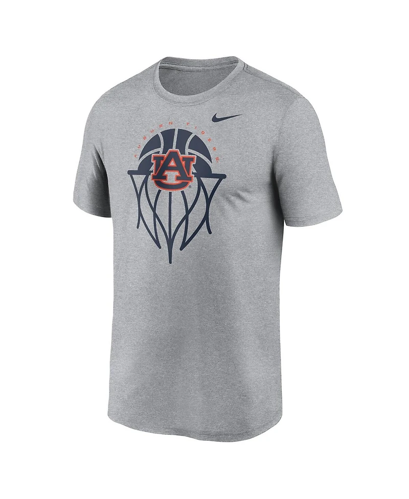 Nike Men's Gray Auburn Tigers Basketball Icon Legend T-Shirt