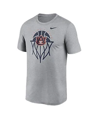 Nike Men's Gray Auburn Tigers Basketball Icon Legend T-Shirt