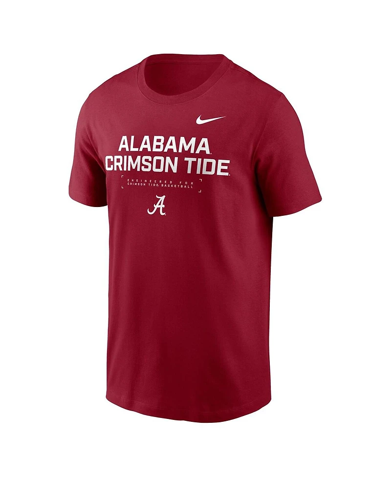Nike Men's Crimson Alabama Tide 2025 Courtside Basketball Performance T-Shirt