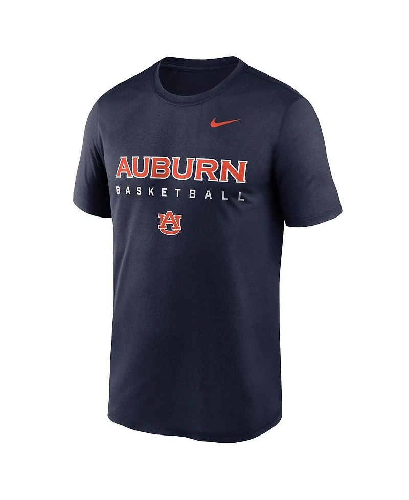 Nike Men's Navy Auburn Tigers 2025 Courtside Basketball Legend Dri-fit T-Shirt