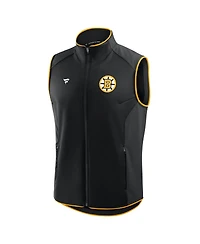 Fanatics Men's Black Boston Bruins Authentic Pro Rink Full-Zip Vest
