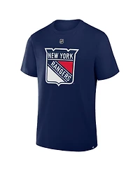 Fanatics Men's Artemi Panarin Navy New York Rangers Authentic Stack Name Number T-Shirt