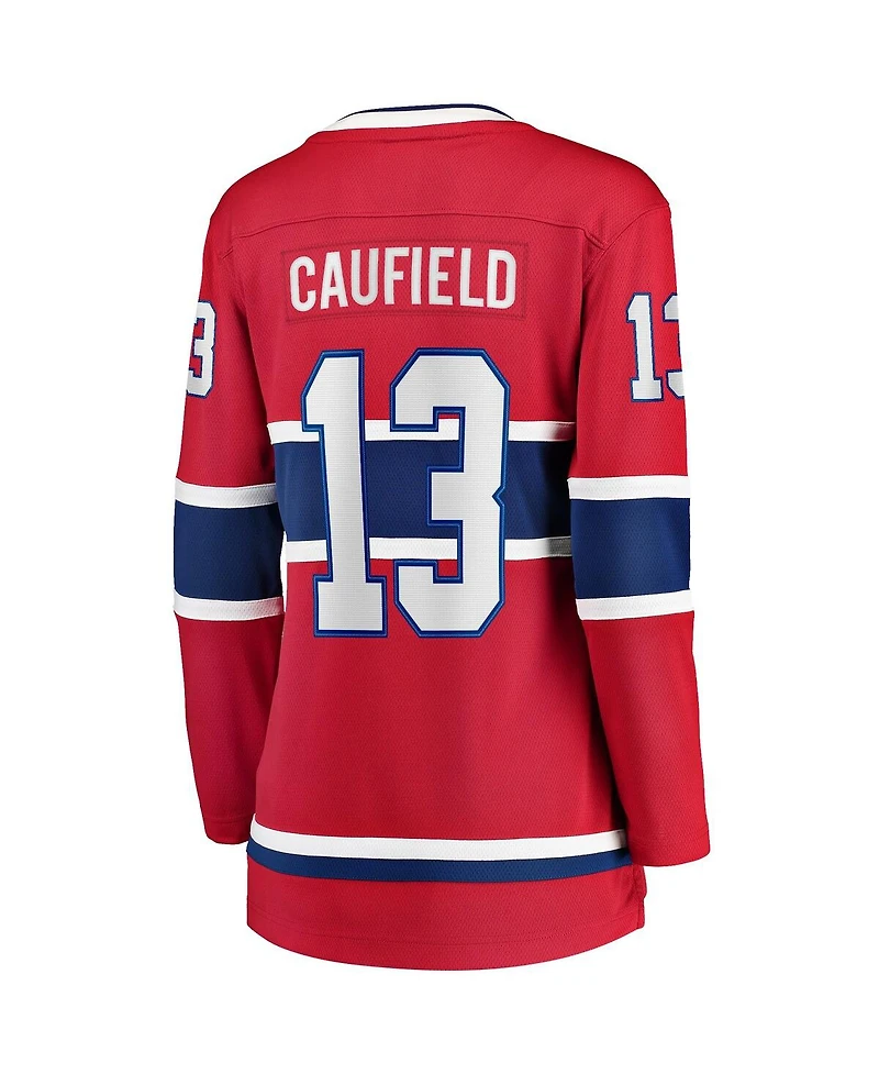 Fanatics Women's Cole Caufield Red Montreal Canadiens Home Premier Breakaway Player Jersey