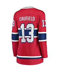 Fanatics Women's Cole Caufield Red Montreal Canadiens Home Premier Breakaway Player Jersey