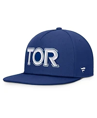 Fanatics Men's Blue Toronto Maple Leaf's Authentic Pro Rink Team Code Snapback Hat