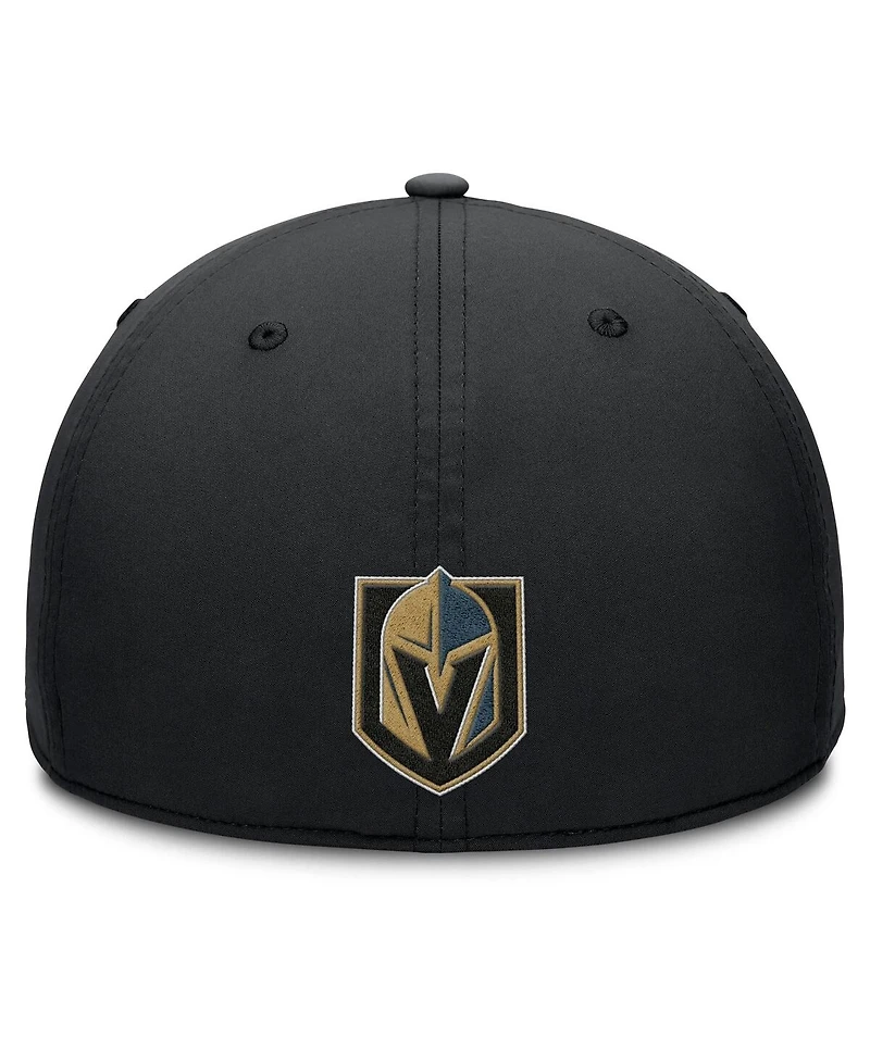 Fanatics Men's Black/Charcoal Vegas Golden Knights Authentic Pro Rink Team Code Flex Hat