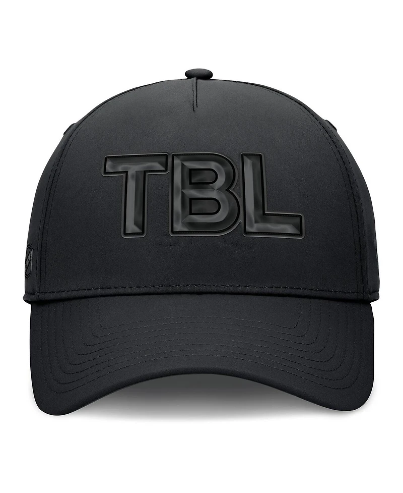 Fanatics Men's Black Tampa Bay Lightning Authentic Pro Road Team Code Flex Hat