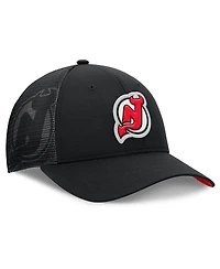 Fanatics Men's Black New Jersey Devils Authentic Pro Home Ice Trucker Adjustable Hat