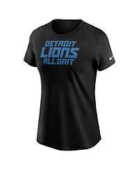 Nike Women's Black Detroit Lions Winning Dreams T-Shirt