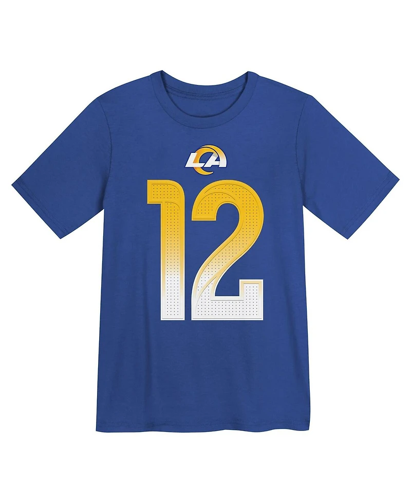 Nike Preschool Puka Nacua Royal Los Angeles Rams Player Name Number T-Shirt