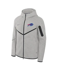 Nike Men's Heather Gray Buffalo Bills Tech Fleece Full-Zip Windrunner Hoodie