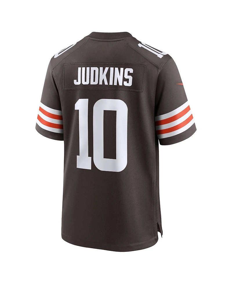 Nike Men's Quinshon Judkins Brown Cleveland Browns 2025 Nfl Draft Game Jersey