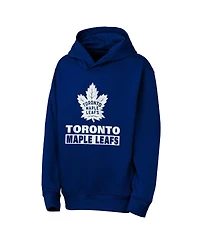 Outerstuff Big Boys and Girls Blue Toronto Maple Leaf's Back to Basics Hoodie