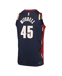 Nike Big Boys and Girls Donovan Mitchell Navy Cleveland Cavaliers Swingman Jersey