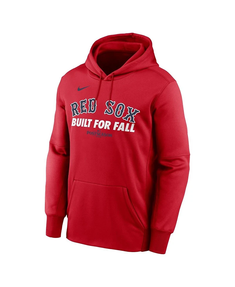 Nike Men's Red Boston Red Sox 2025 Mlb Postseason Authentic Collection Therma Fleece Hoodie
