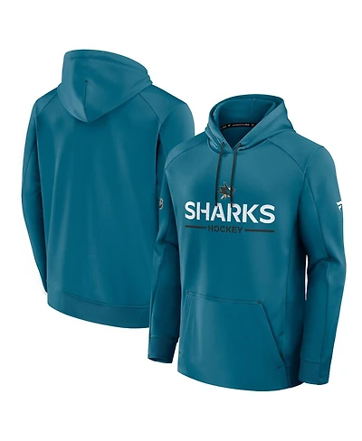 Fanatics Men's Teal San Jose Sharks Authentic Pro Rink Hoodie