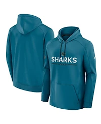 Fanatics Men's Teal San Jose Sharks Authentic Pro Rink Hoodie