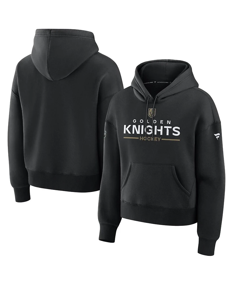 Fanatics Women's Black Vegas Golden Knights Authentic Pro Primary Pullover Hoodie