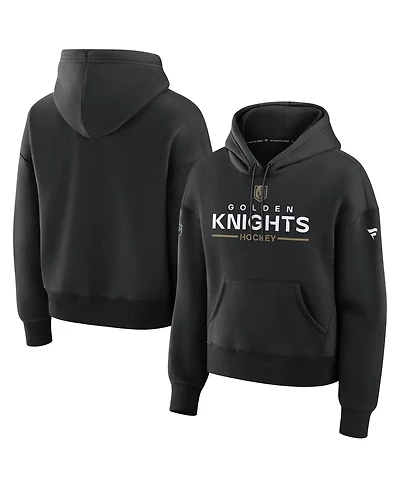 Fanatics Women's Black Vegas Golden Knights Authentic Pro Primary Pullover Hoodie