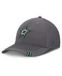 Fanatics Men's Gray Dallas Stars Clincher Team Stripes Flex Hat