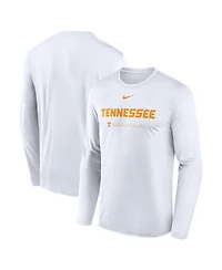 Nike Men's White Tennessee Volunteers 2025 Courtside Basketball Shootaround Legend Dri-fit Long Sleeve T-Shirt