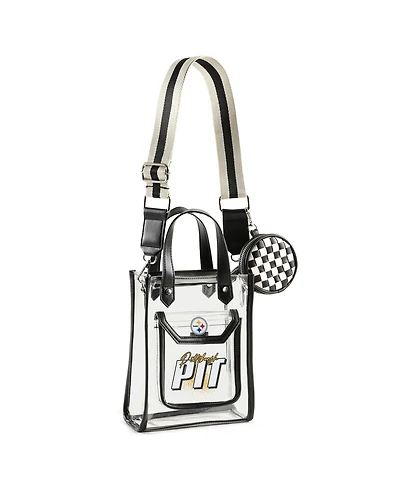 Wear by Erin Andrews Pittsburgh Steelers Clear Stadium Coin Pouch with Purse Crossbody