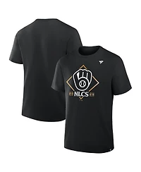 Fanatics Men's Black Milwaukee Brewers 2025 National League Division Series Champions Locker Room T-Shirt