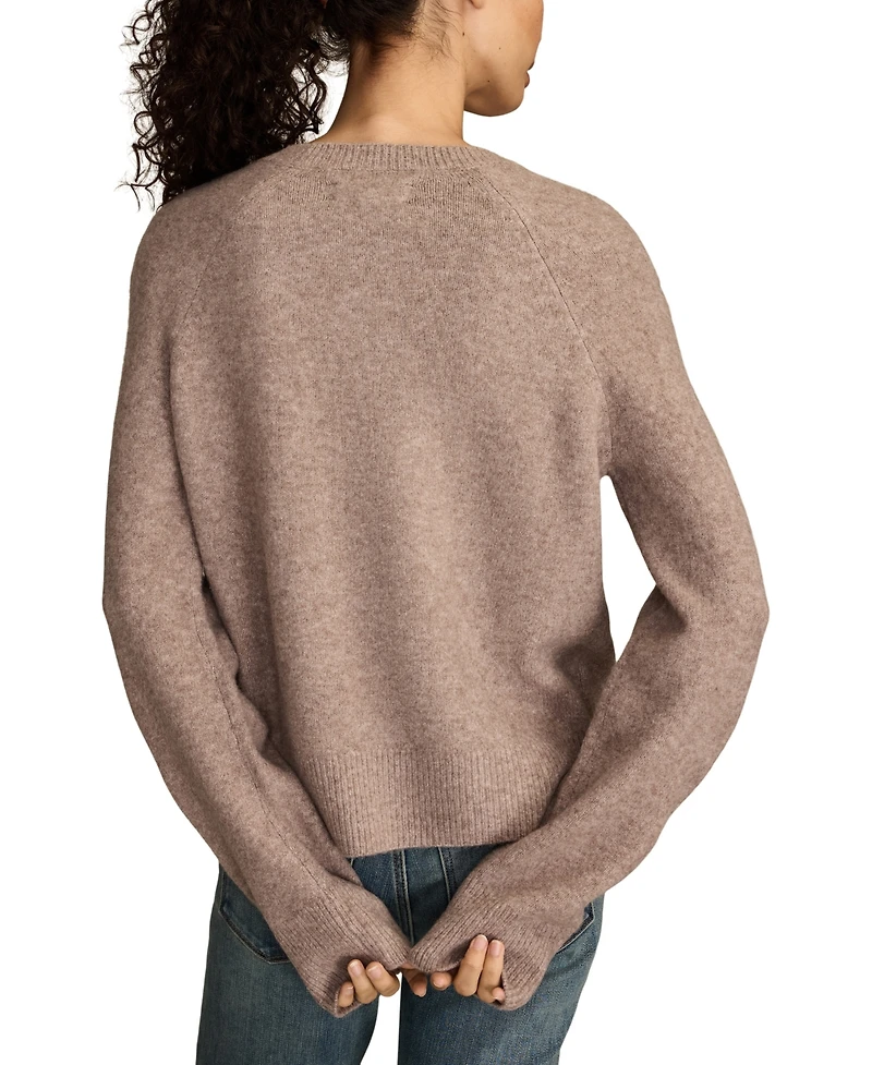 Lucky Brand Women's Cloud Soft Pug Crewneck Sweater