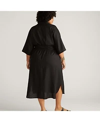 Universal Standard Plus Size Plaza Linen Shirtdress