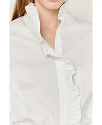 English Factory Women's Ruffled Shirt