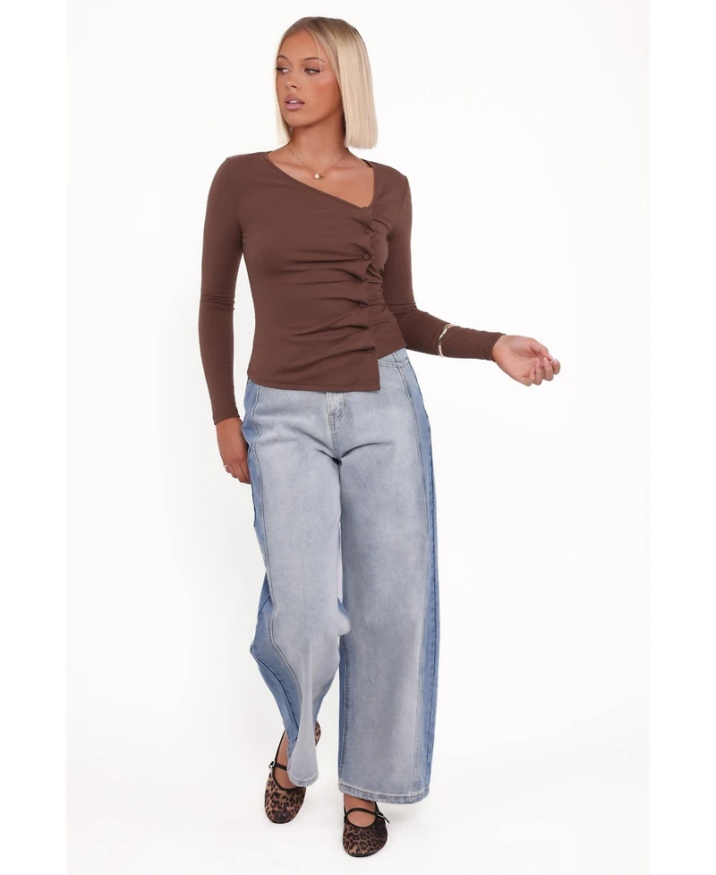 Petal and Pup Ethel Asymmetrical Knit Top