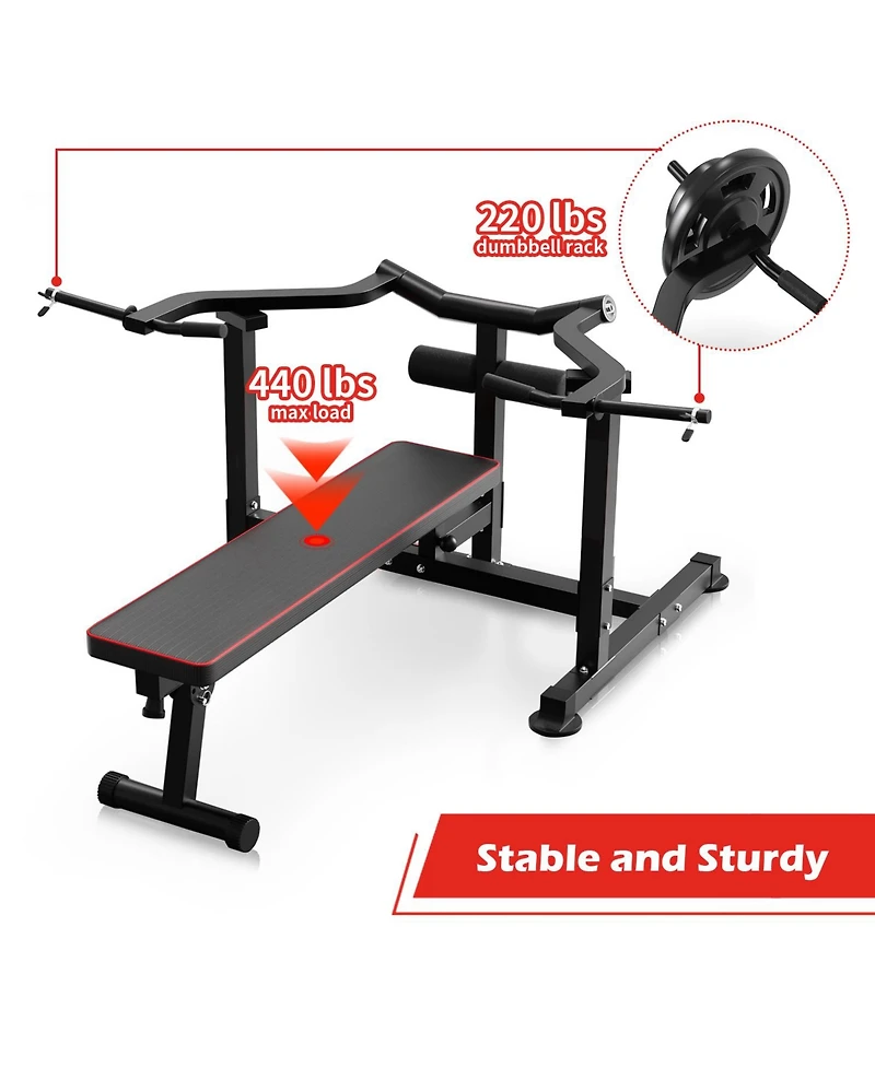 Zenova Adjustable Bench Press Machine, Weight Bench for Home Gym, Incline Bench