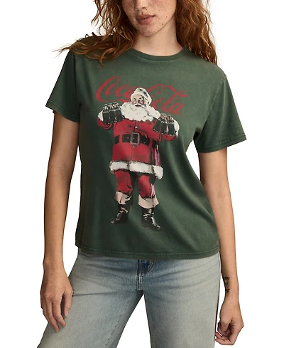 Lucky Brand Women's Claus Coke Classic Crewneck Top