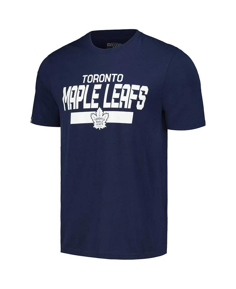 Levelwear Men's Auston Matthews Navy Toronto Maple Leaf Richmond Player Name Number T-Shirt