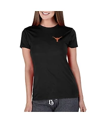 Concepts Sport Women's Black Texas Longhorns Marathon Knit Top
