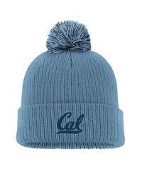 Nike Men's Blue Cal Bears Tonal Peak Cuffed Knit with Pom Hat