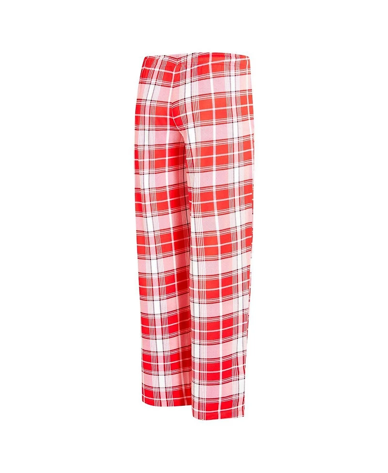 Concepts Sport Women's Red Tampa Bay Buccaneers Ashford Plaid Knit Pants