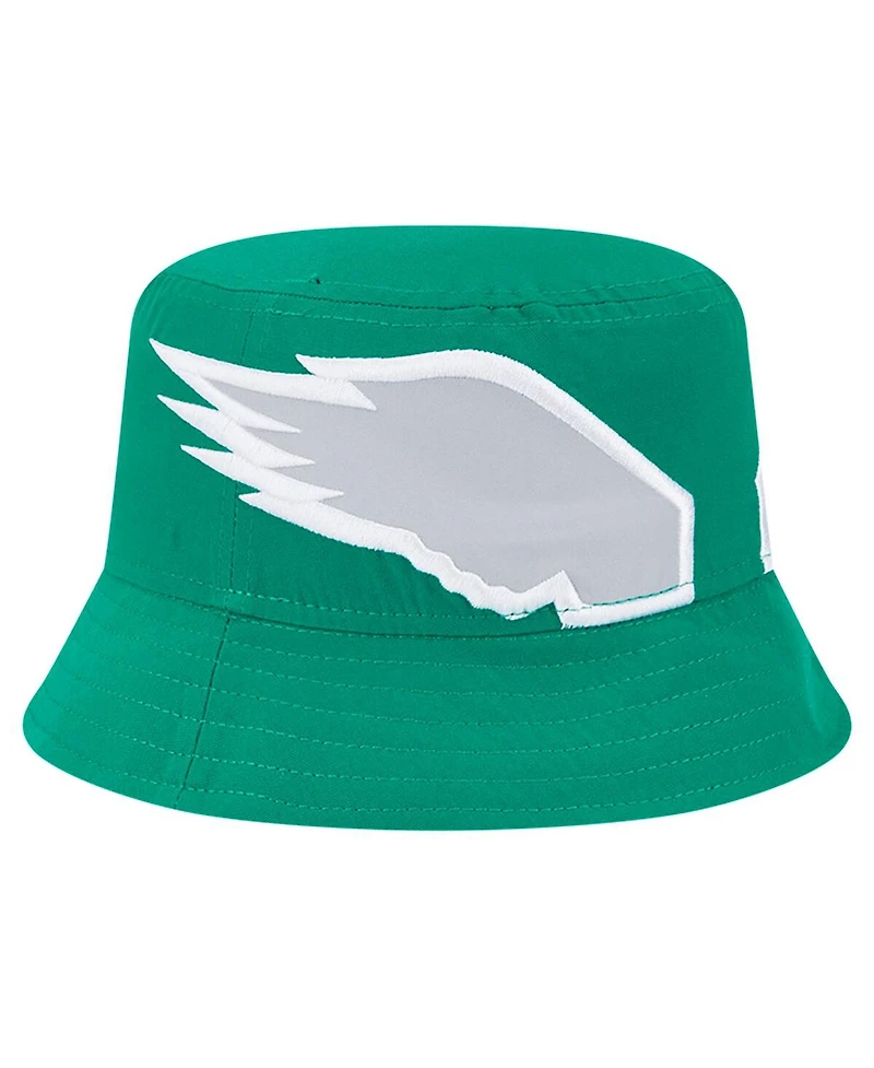 New Era Men's Kelly Green Philadelphia Eagles Helmet Bucket Hat