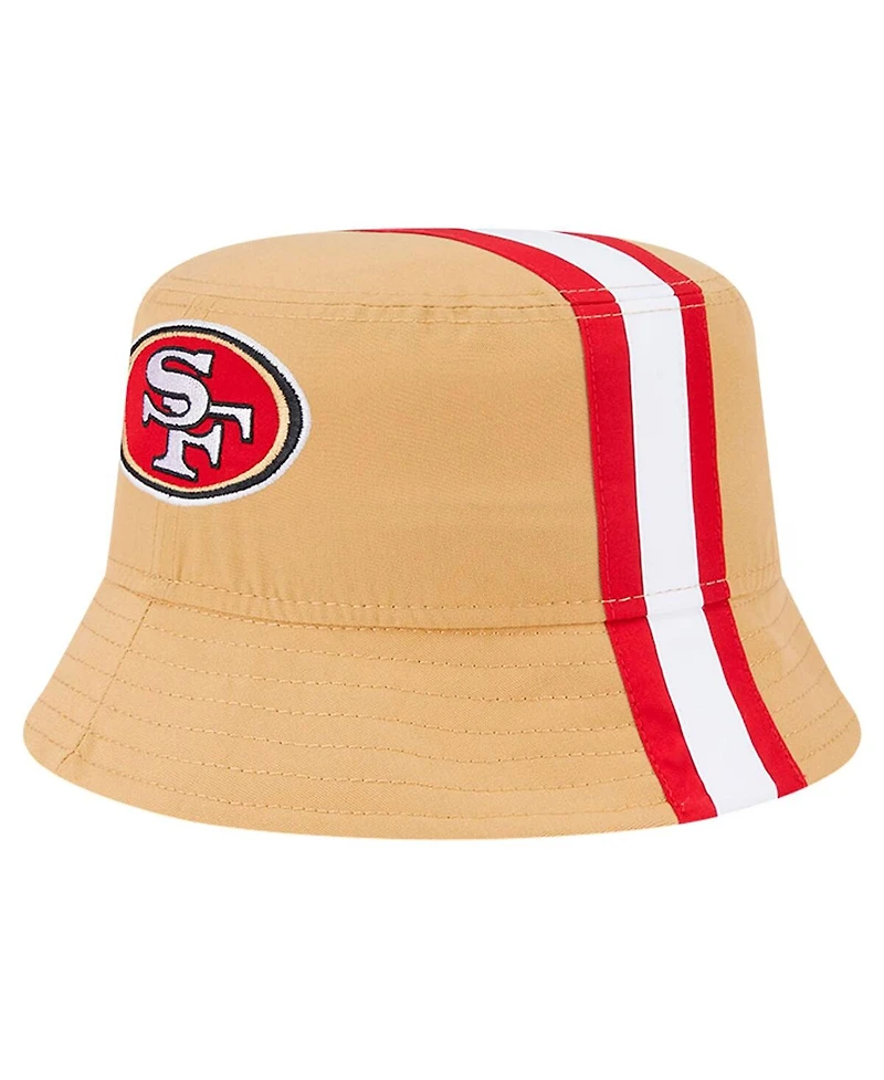 New Era Men's Gold San Francisco 49ers Helmet Bucket Hat