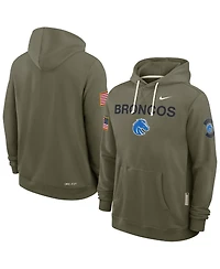 Nike Men's Olive Boise State Broncos 2025 Military Appreciation Dri-fit Hoodie