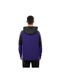 New Era Men's Purple Baltimore Ravens Combine Authentic Color Block Raglan Pullover Hoodie