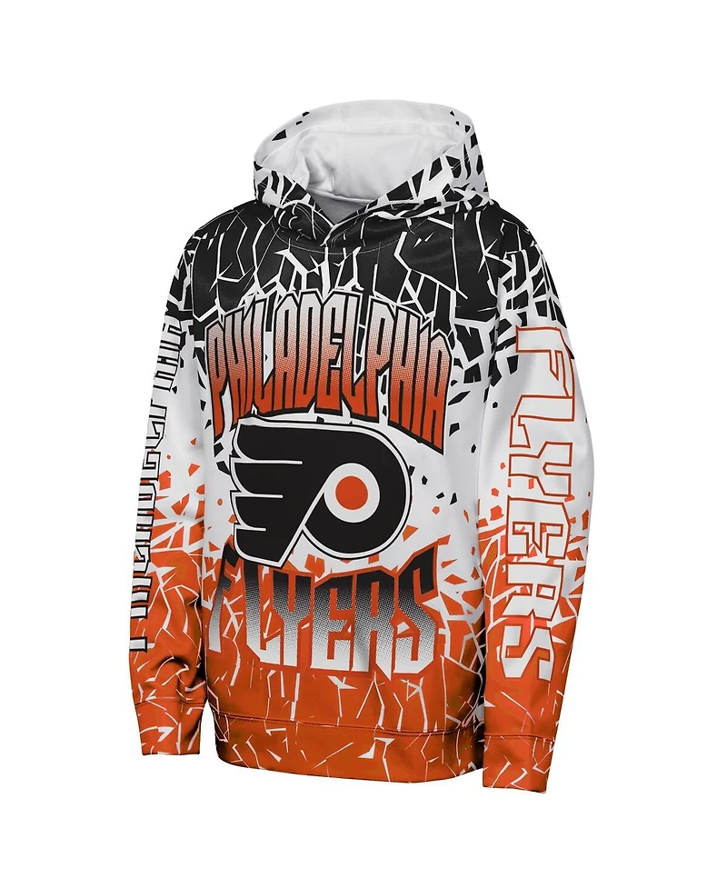 Outerstuff Big Boys and Girls Orange Philadelphia Flyers Frozen Frenzy Hoodie