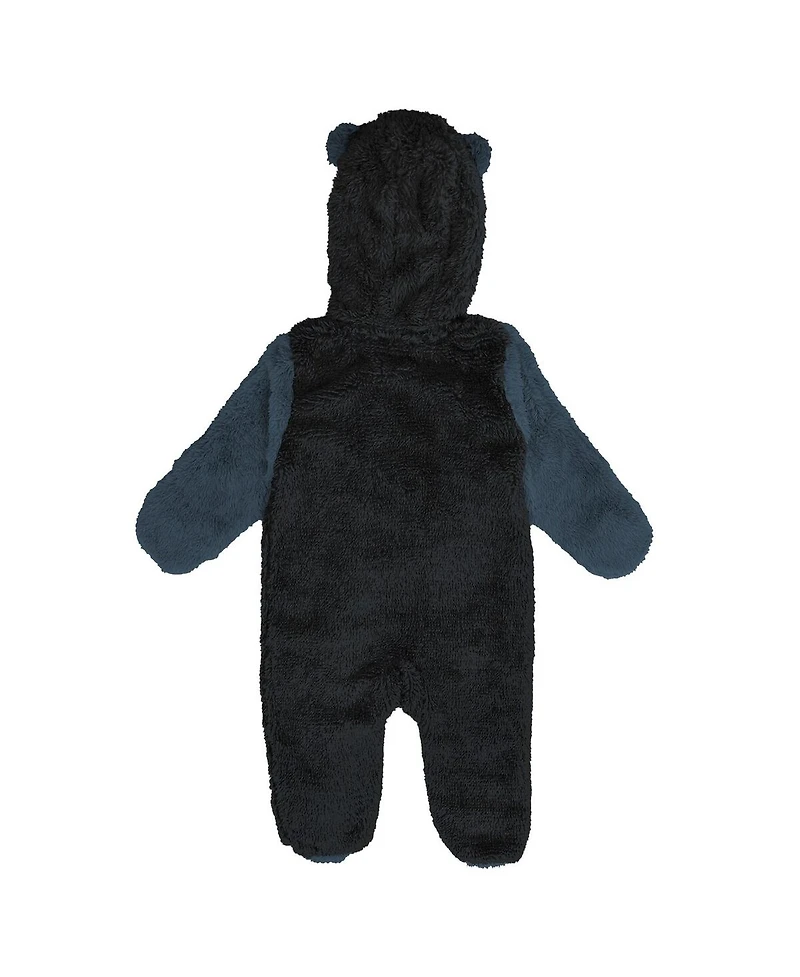 Outerstuff Newborn Black Vegas Golden Knights Stay Napping Fleece Bunting Full-Zip Hooded Sleeper