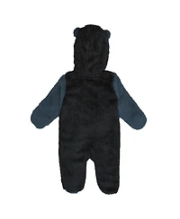 Outerstuff Newborn Black Vegas Golden Knights Stay Napping Fleece Bunting Full-Zip Hooded Sleeper