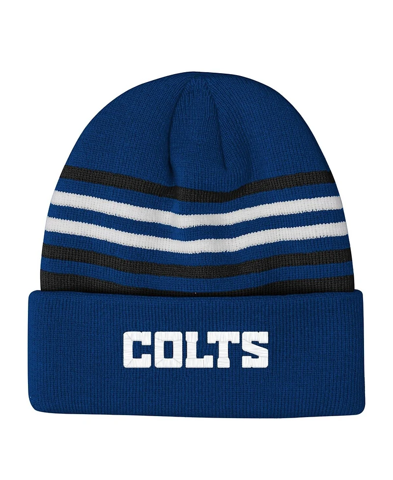 Outerstuff Big Boys and Girls Royal Indianapolis Colts Essentials Cuffed Knit Hat