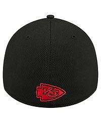 New Era Men's Black Kansas City Chiefs Scoreboard 39THIRTY Flex Hat