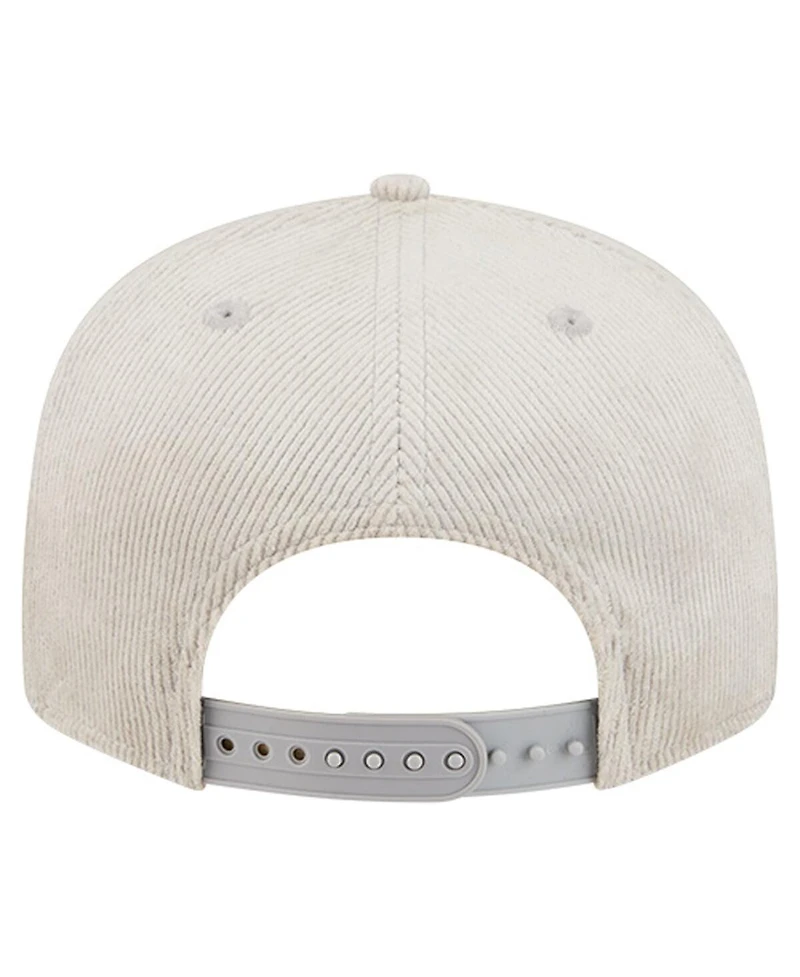 New Era Men's Gray Philadelphia Eagles Cord Rope Corduroy 9FIFTY Snapback Hat