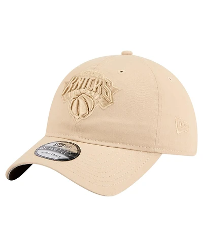 New Era Men's Khaki New York Knicks Color Pack Tonal 9TWENTY Adjustable Hat