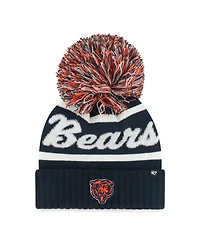 '47 Brand Women's Navy Chicago Bears Spirited Cuffed Knit with Pom Hat